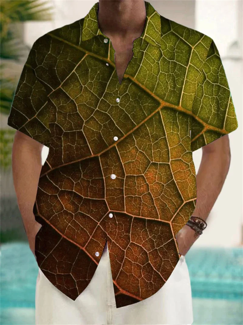 Лето 2022, гавайская мужская рубашка - Фотография_2