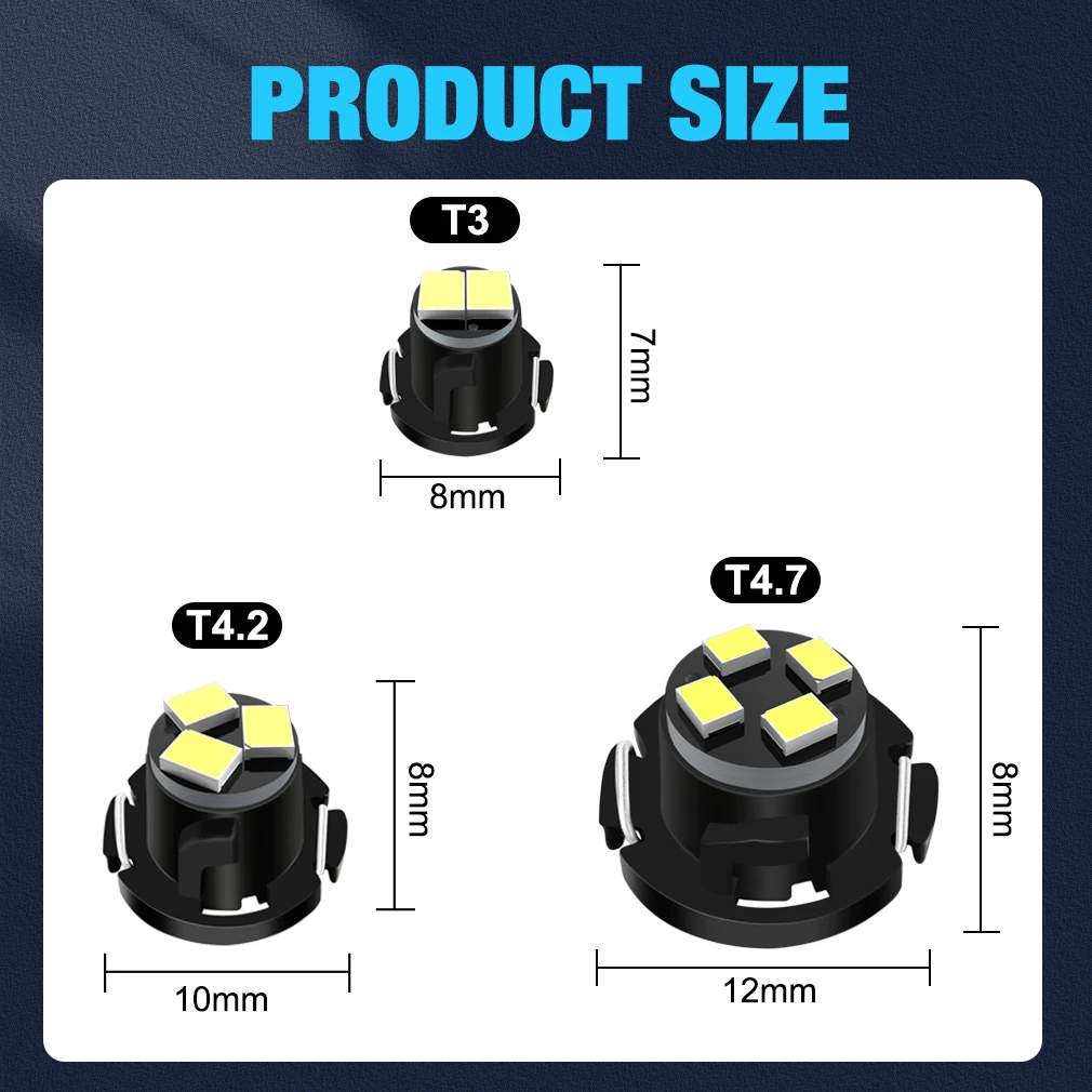 Canbus t3 led t4.2 t4.7 светодиодная лампа для салона автомобиля - Фотография_5