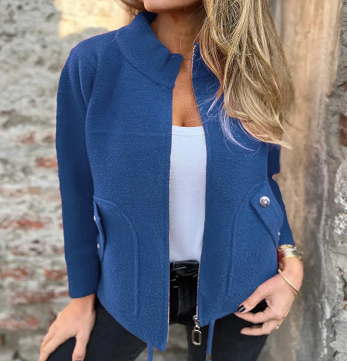 Женское пальто, кардиган на молнии