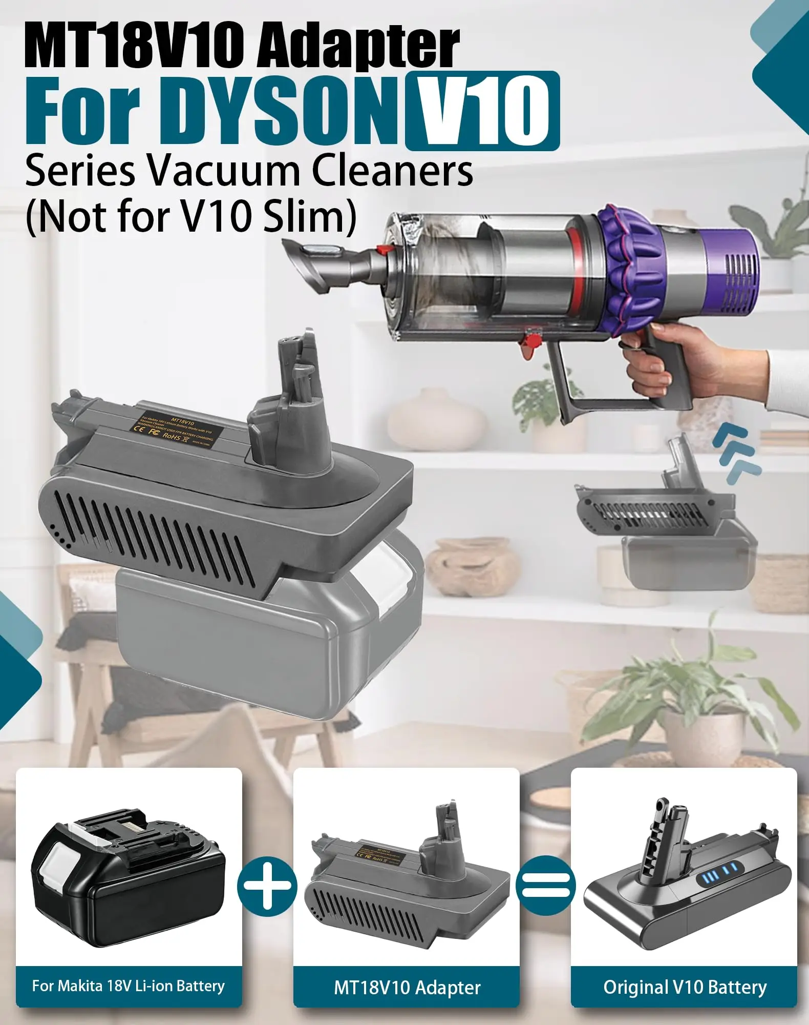 Адаптер аккумулятора mt18v10 для dyson v10 - Фотография_2