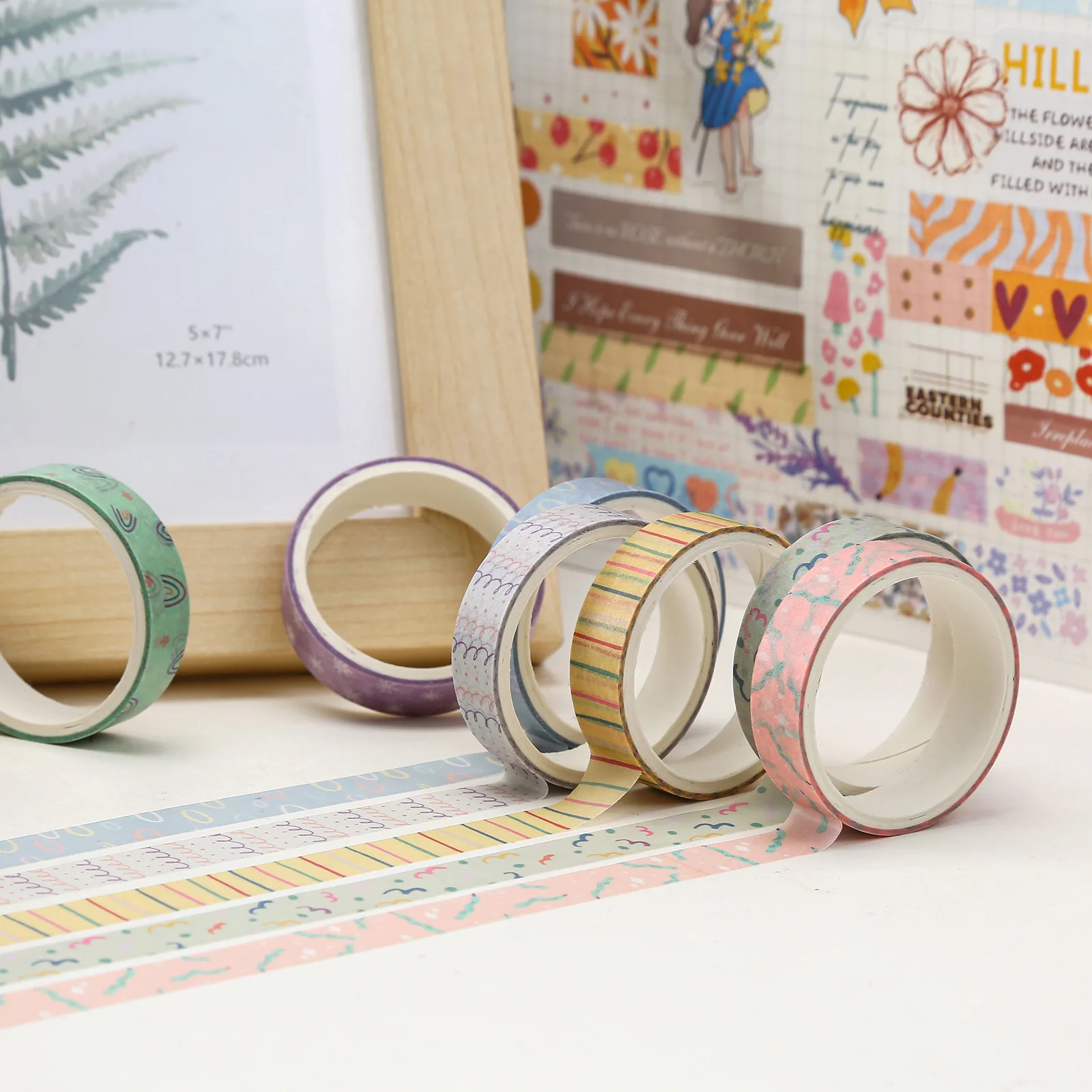 5 рулонов свежих мультяшных лент васи - Фотография_4