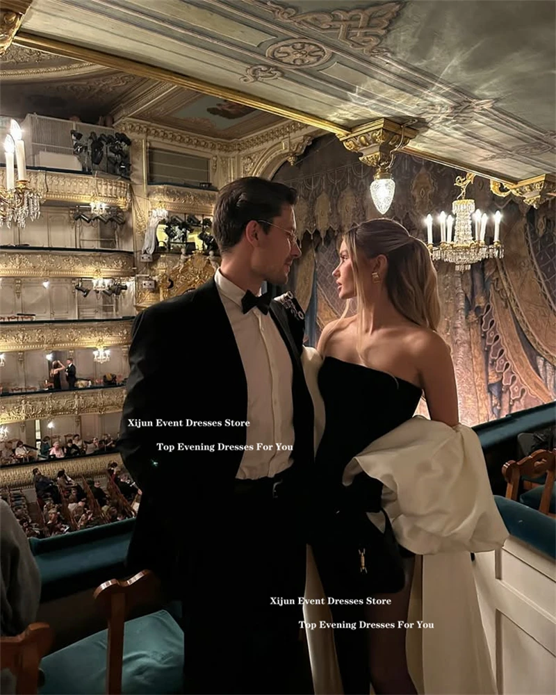 Xijun черно-белые сексуальные вечерние - Фотография_4