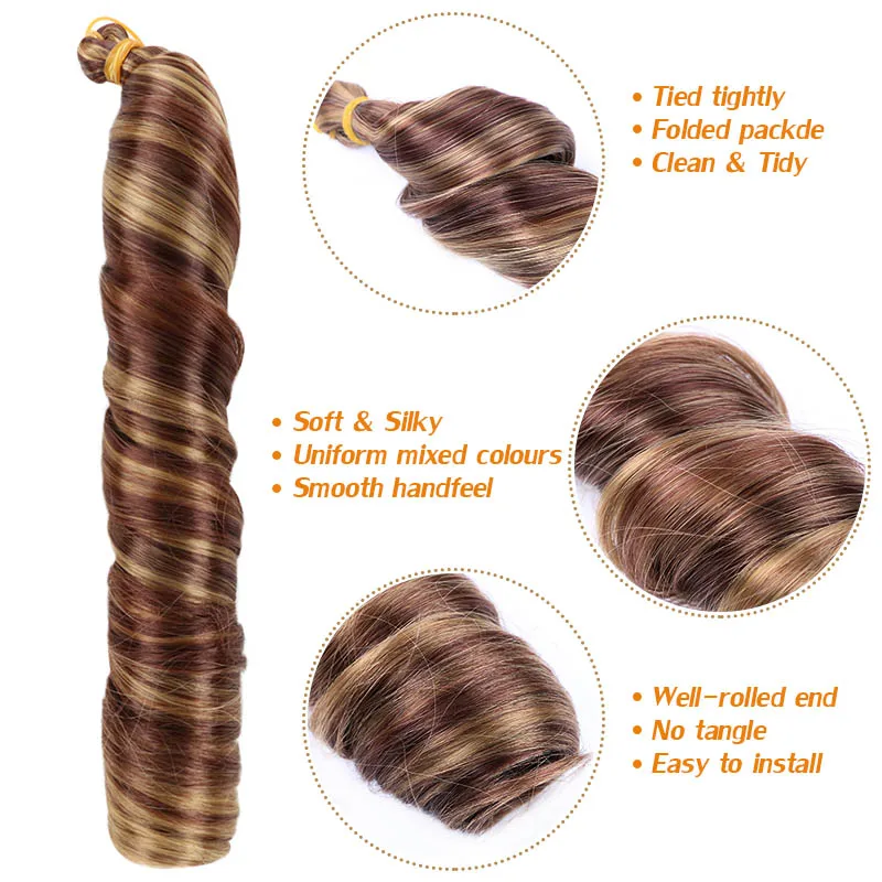 Синтетические французские вьющиеся плетеные волосы sallyhair - Фотография_3