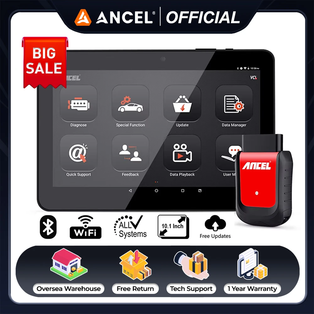 Ancel x6 obd2 сканер профессиональный