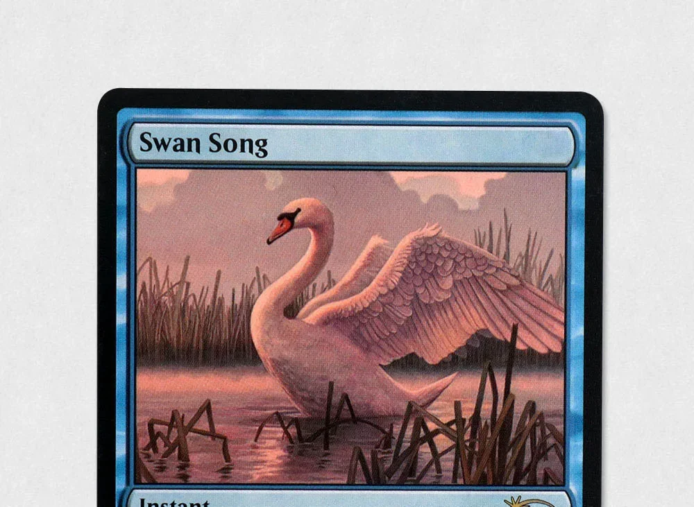 (лебединая песня) holo tcg magical - Фотография_3