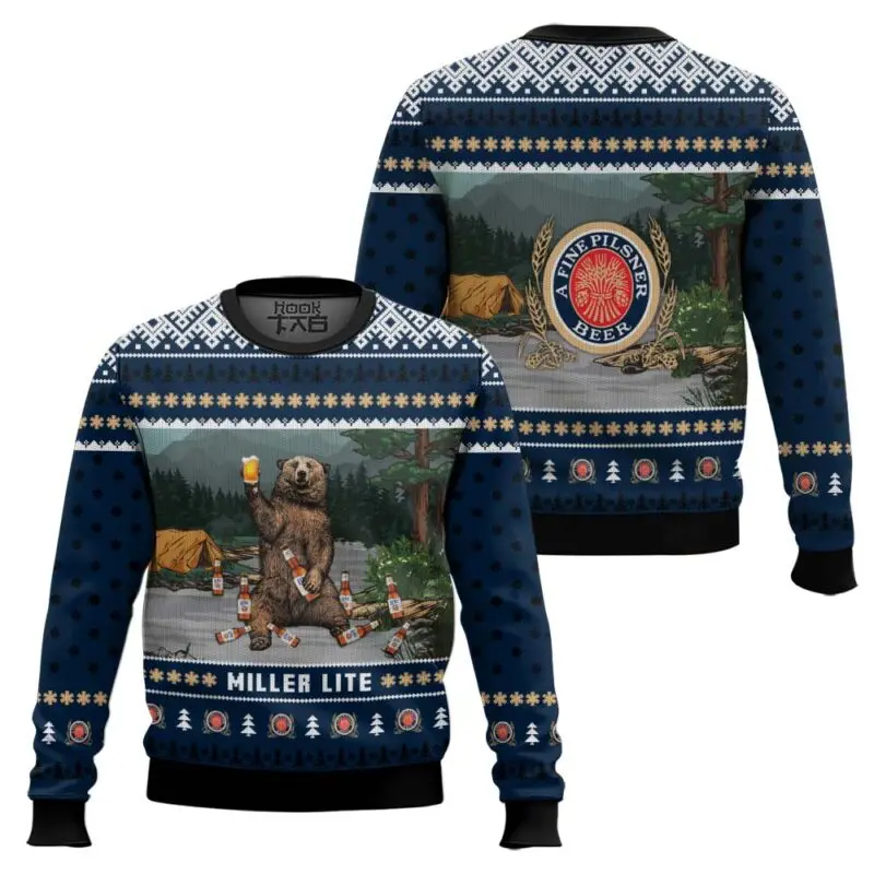 Men round neck christmas ugly sweater - Фотография_2