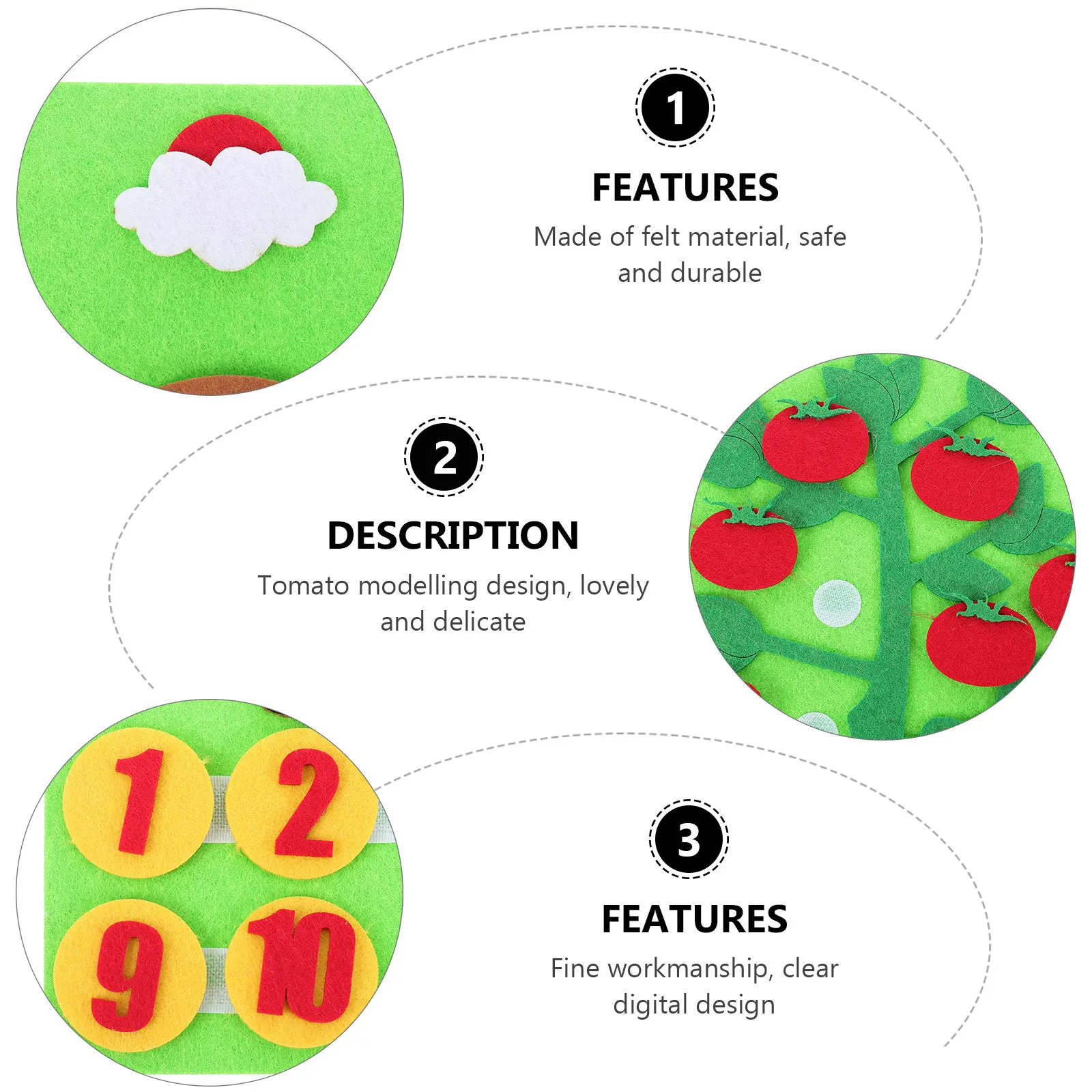 Фетровая доска для малышей