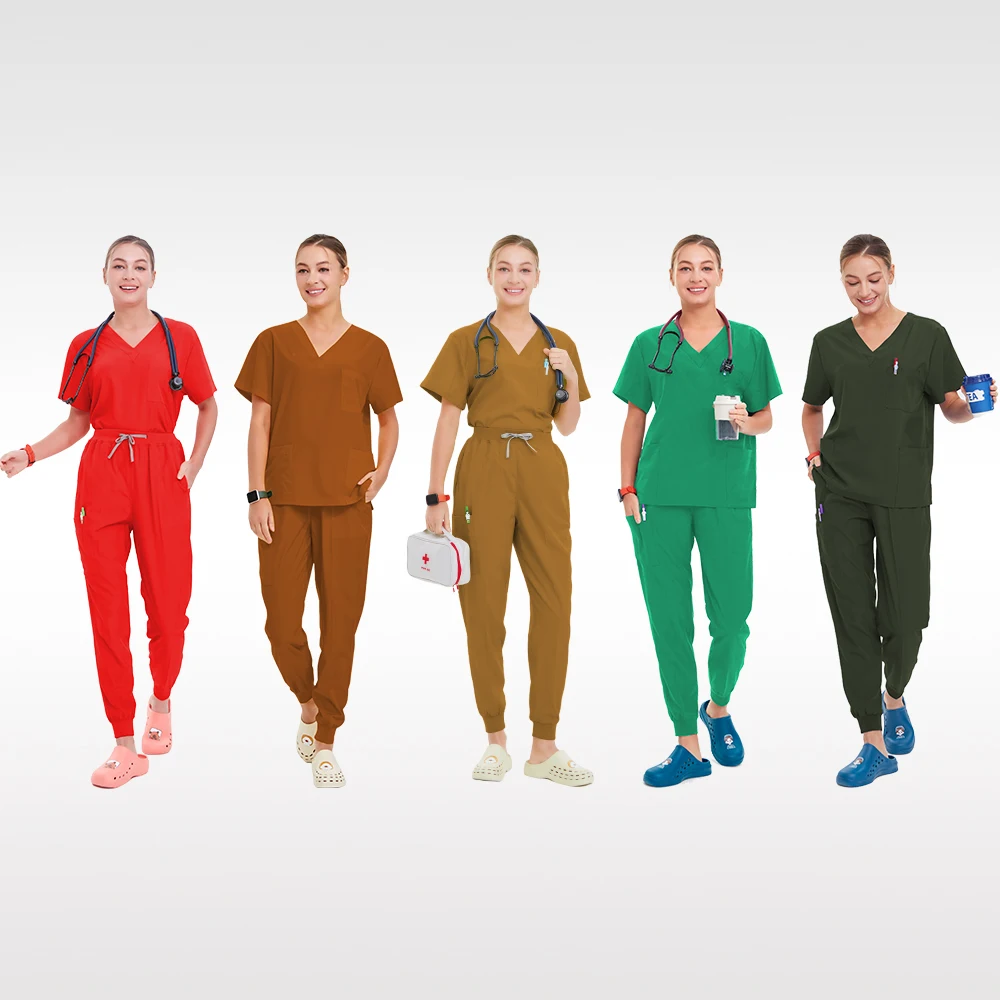 Красный цвет, униформа врача и медсестры - Фотография_6