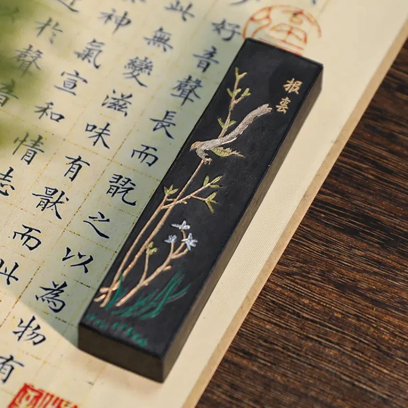 Высококачественные чернила huangshan songyan inkstick old hu kaiwen - Фотография_4