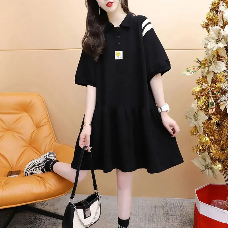 Повседневные платья на пуговицах с воротником-поло - Фотография_3