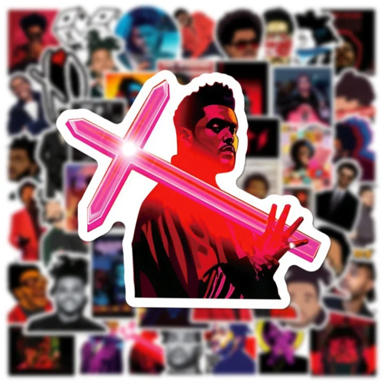 Наклейки «певица weeknd» - Фотография_4