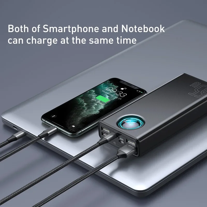 Power bank baseus 65w 30000mah - Фотография_5