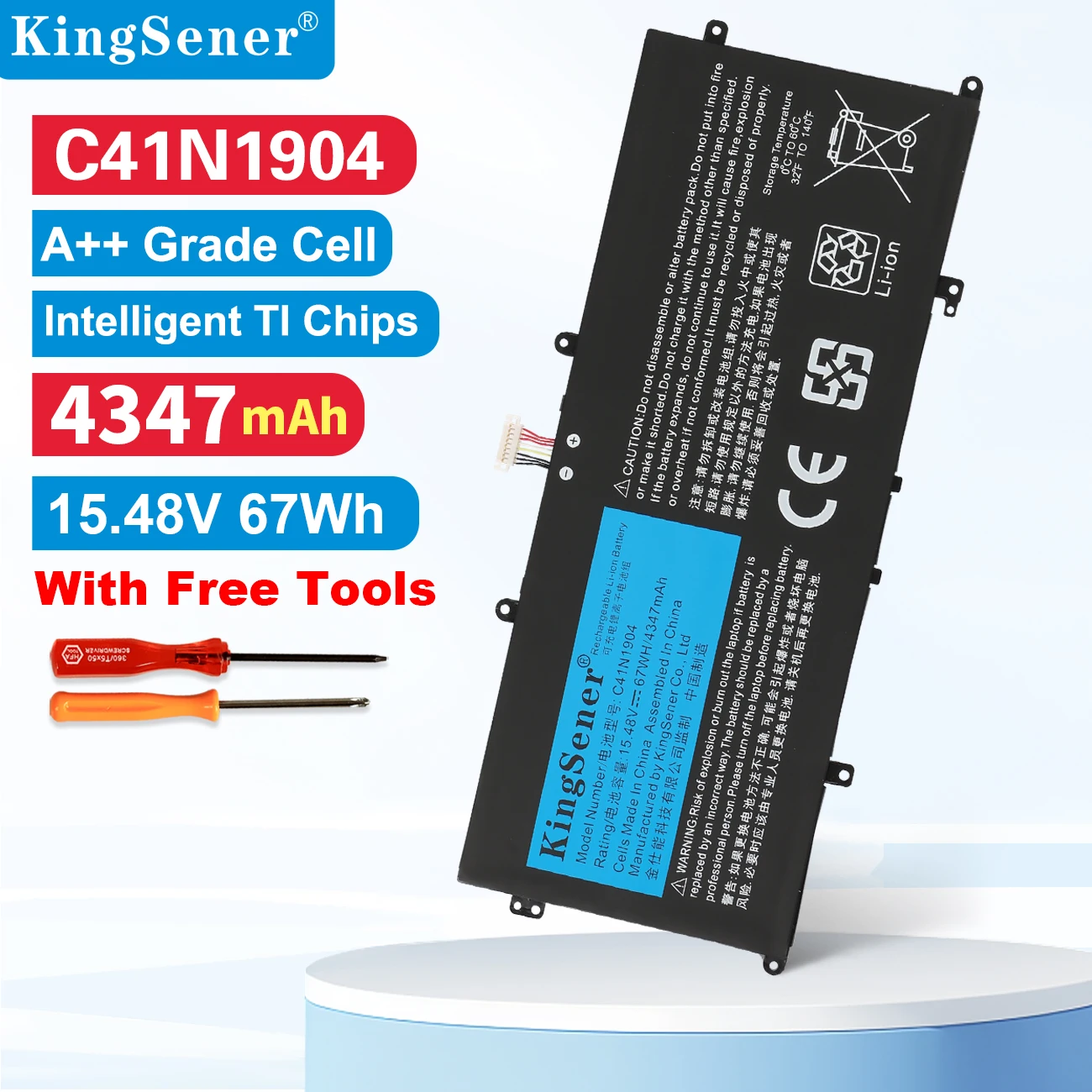 Kingsener c41n1904 c41n1904-1 аккумулятор