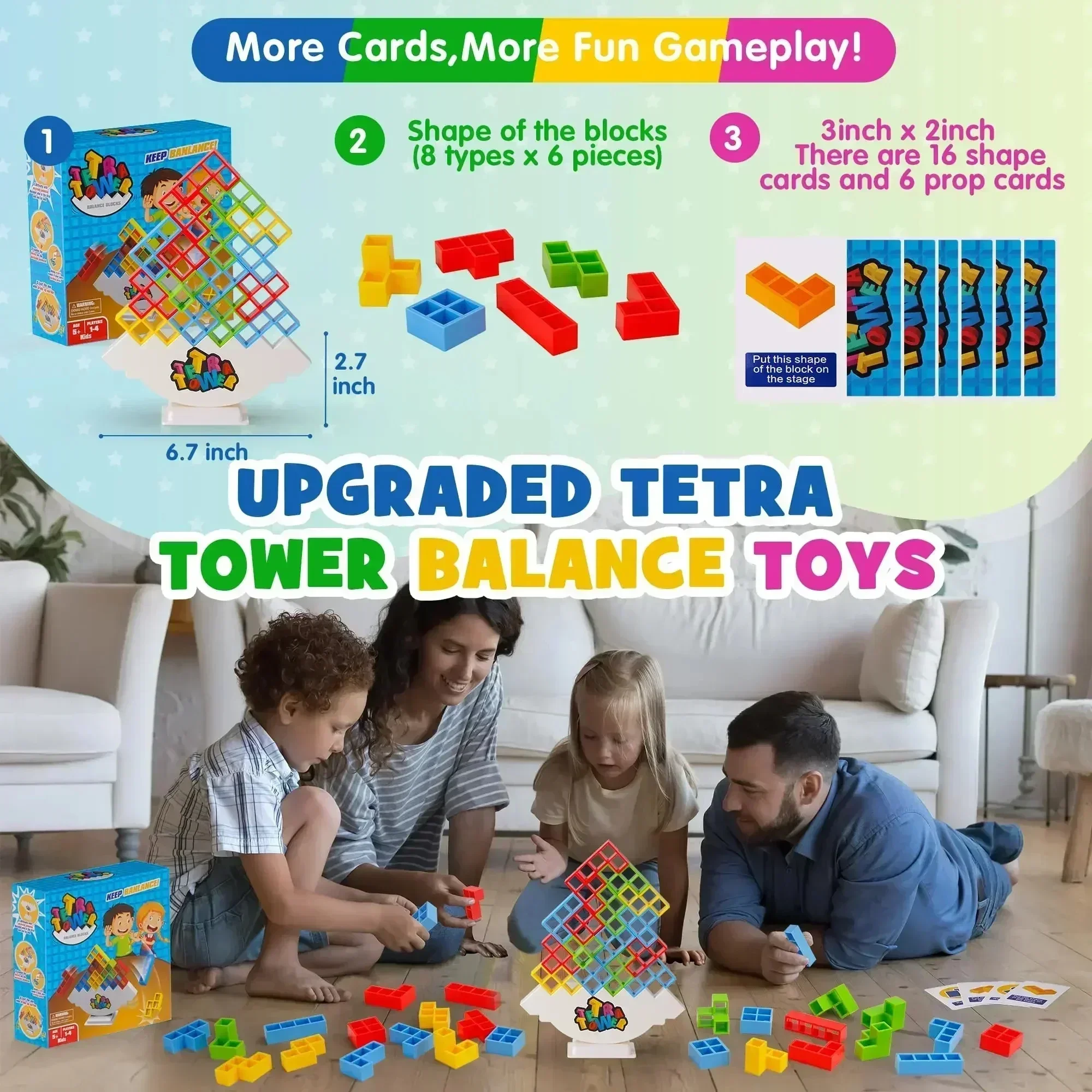 Пазлы tetra tower fun balance stacking - Фотография_6