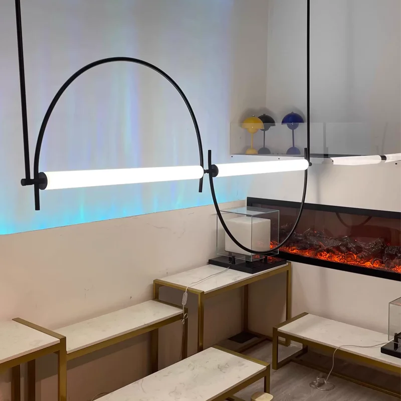 Роскошные люстры nordic light с изогнутыми линиями