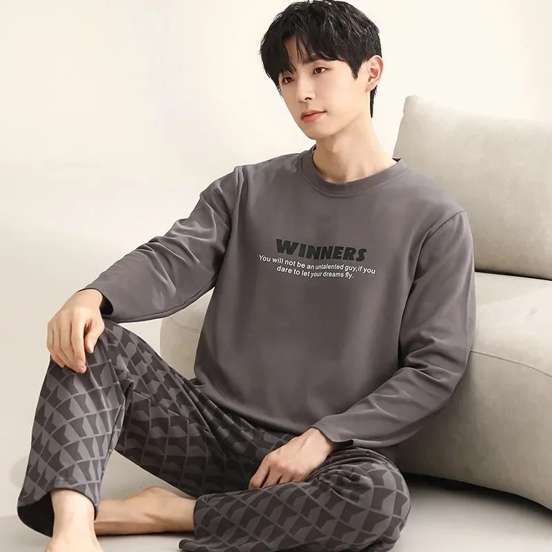 New pure cotton pajamas men's - Фотография_5