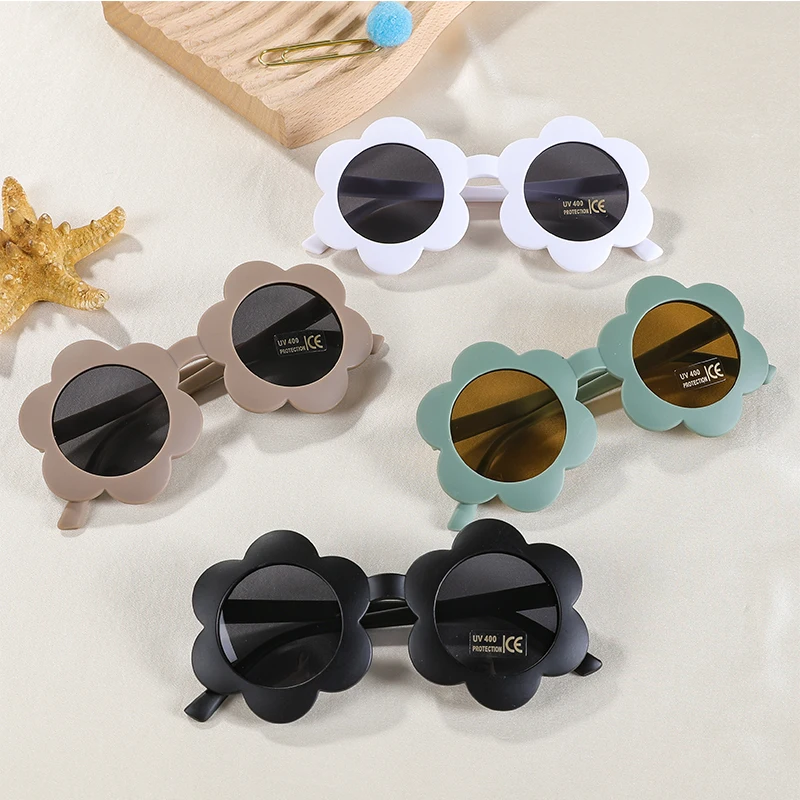 Новые детские солнцезащитные очки sun flower uv400 для мальчиков и девочек - Фотография_3