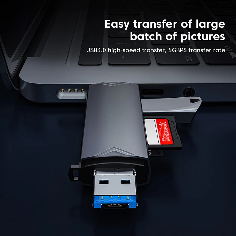 6 in 1 card reader usb3.0 кардридер 6 в 1 с usb 3 - Фотография_4