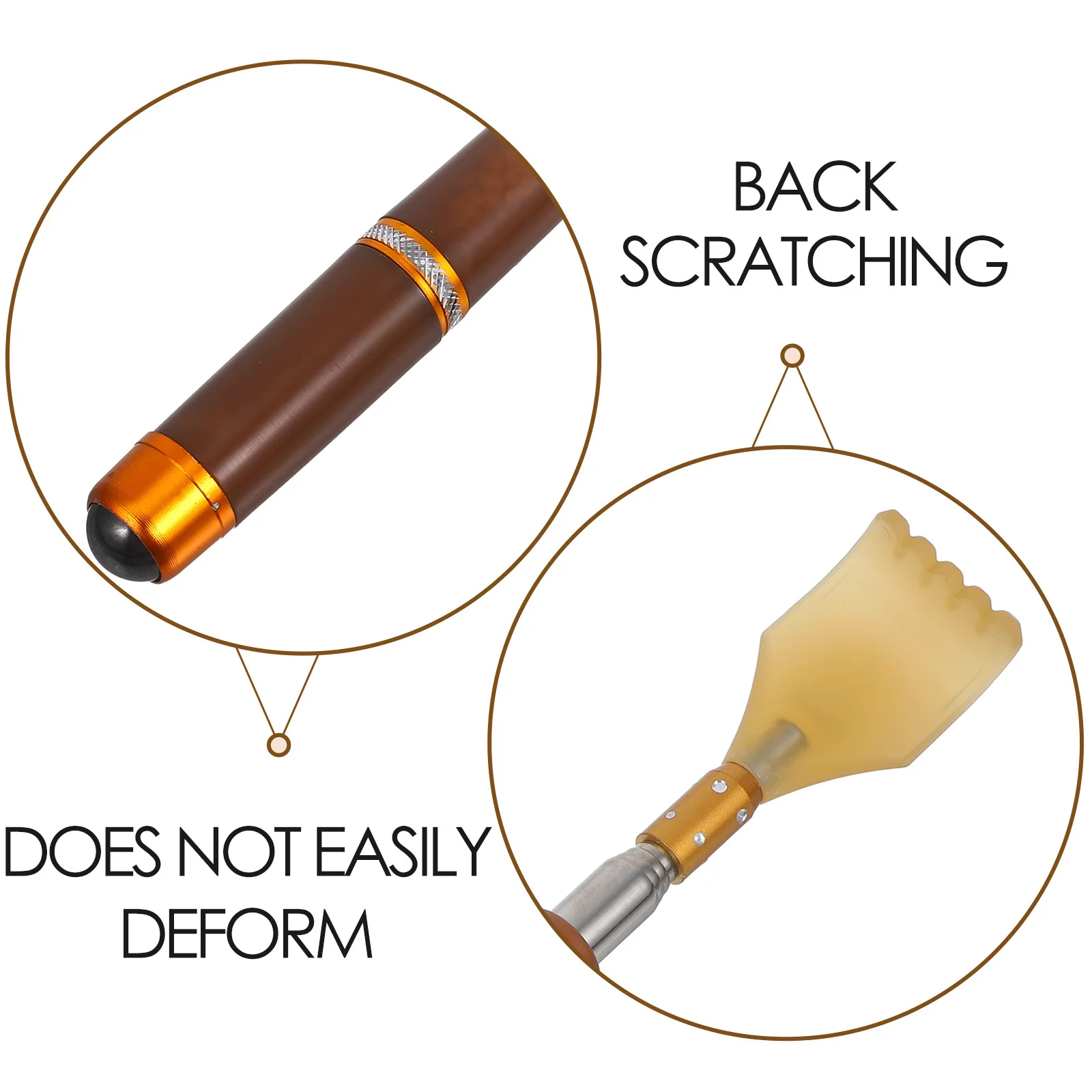 Портативный двуглавый скребок для спины с вращающимися шариками - Фотография_3