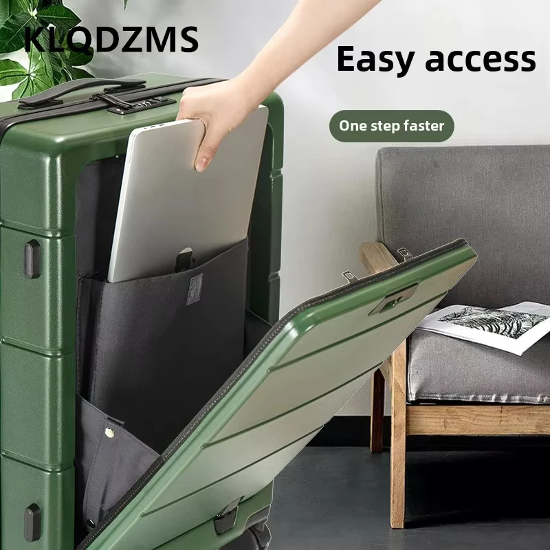Klqdzms ручной дорожный чемодан с передним отверстием для ноутбука - Фотография_2