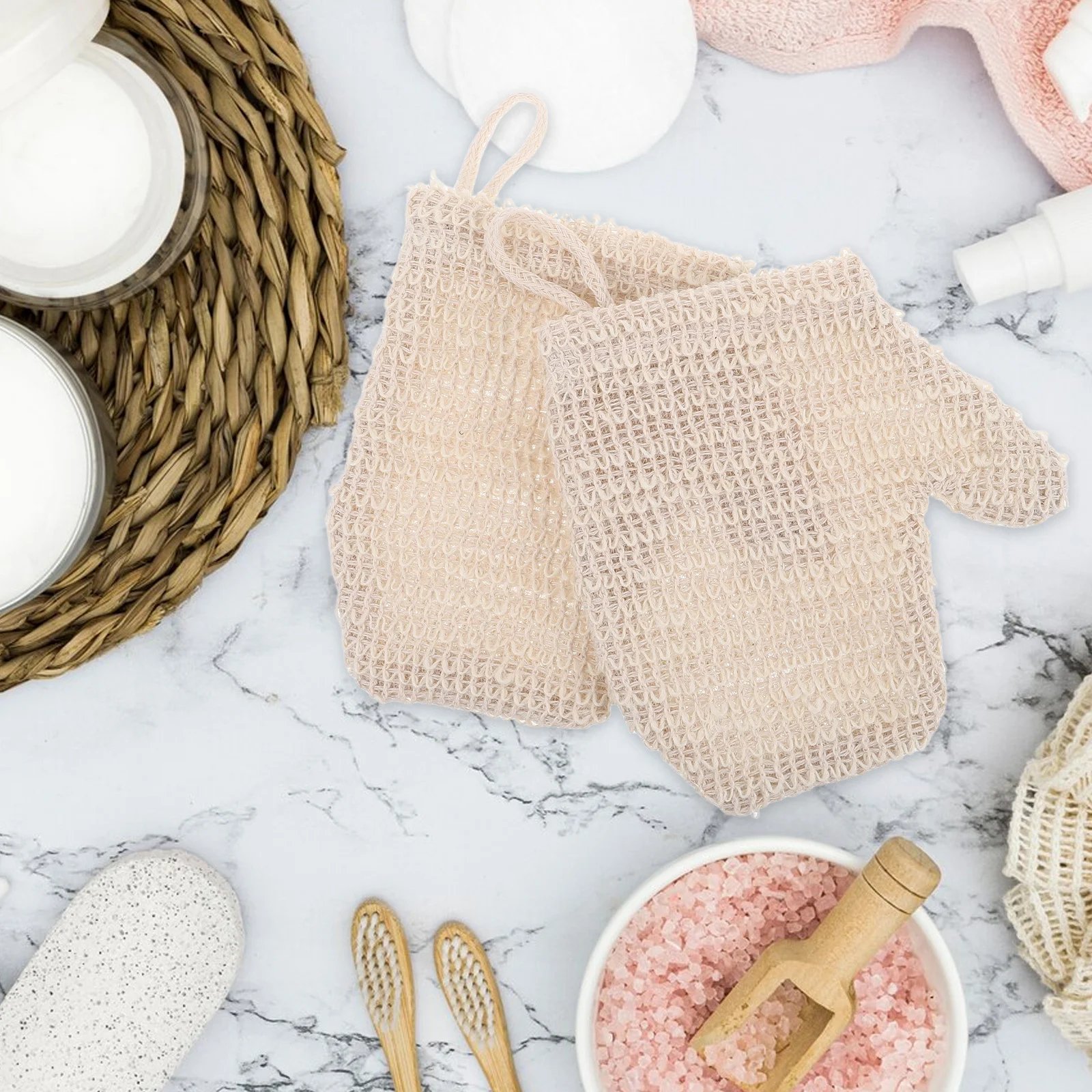 Отшелушивающие перчатки для скраба для тела - Фотография_2