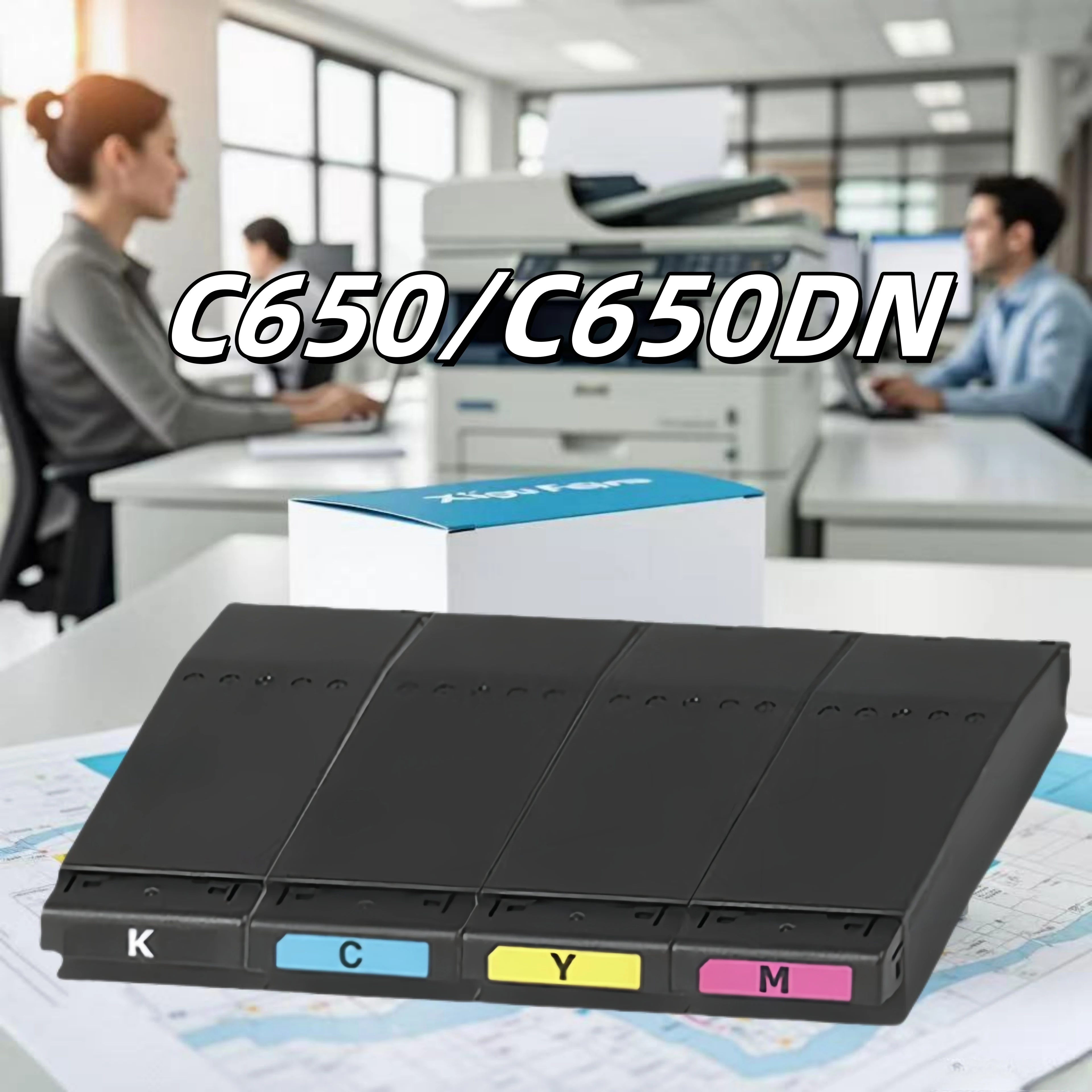 Тонер-картридж cmyk для oki c650