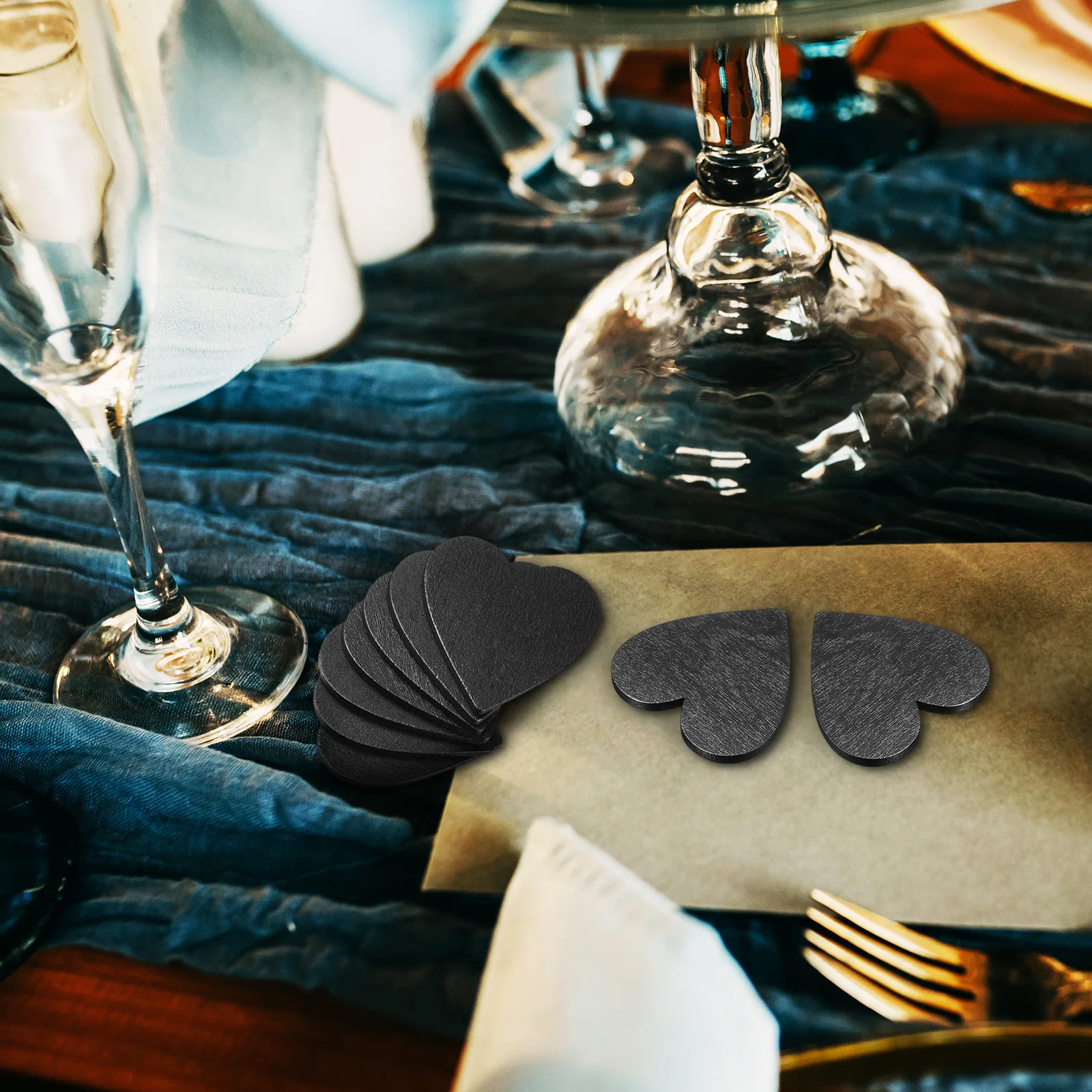 Деревянные диски в форме сердца - Фотография_5