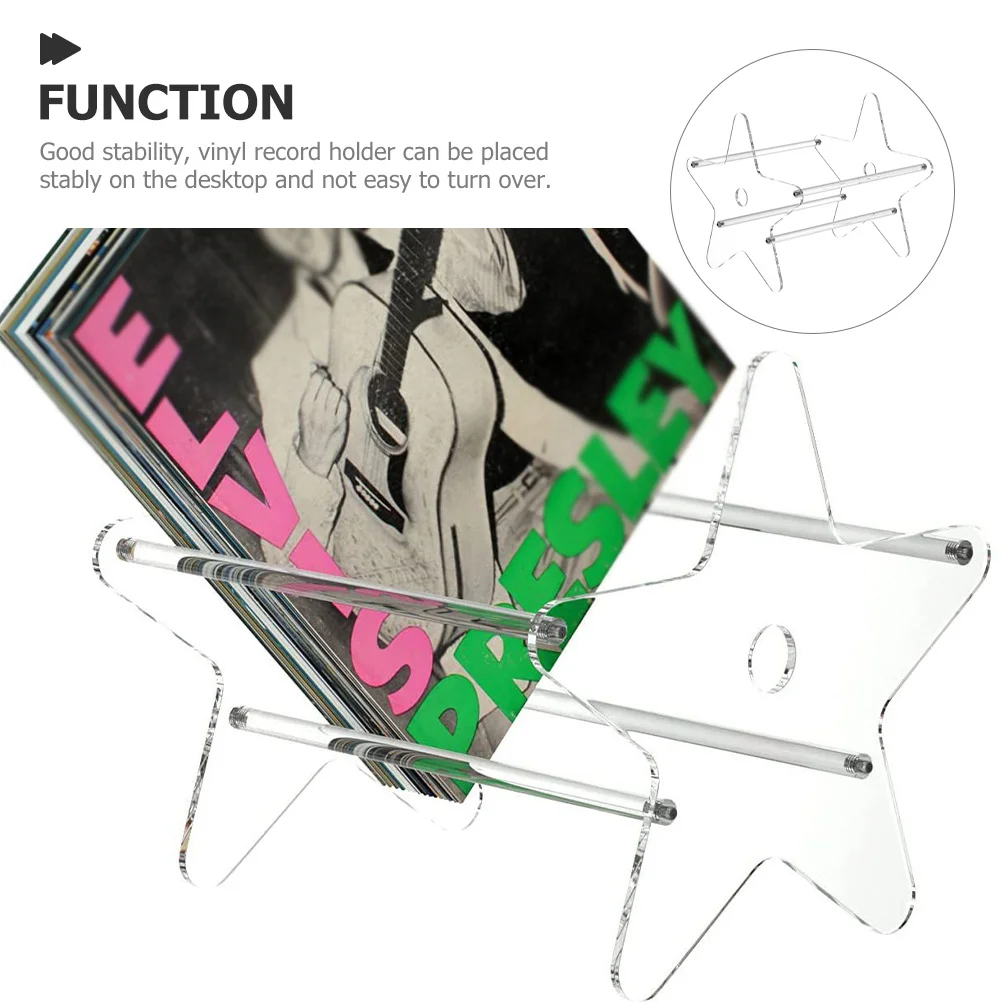 Прозрачный акриловый держатель для виниловых пластинок - Фотография_4