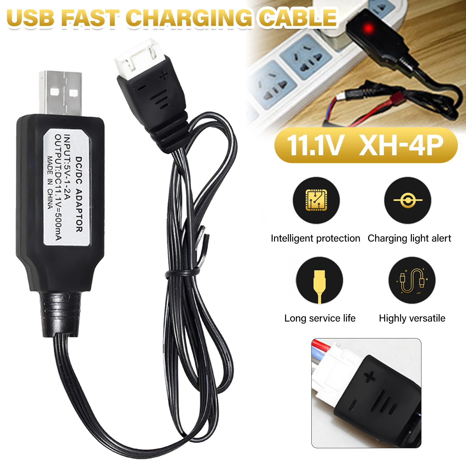 3s 11,1 v 500ma 4p женский usb