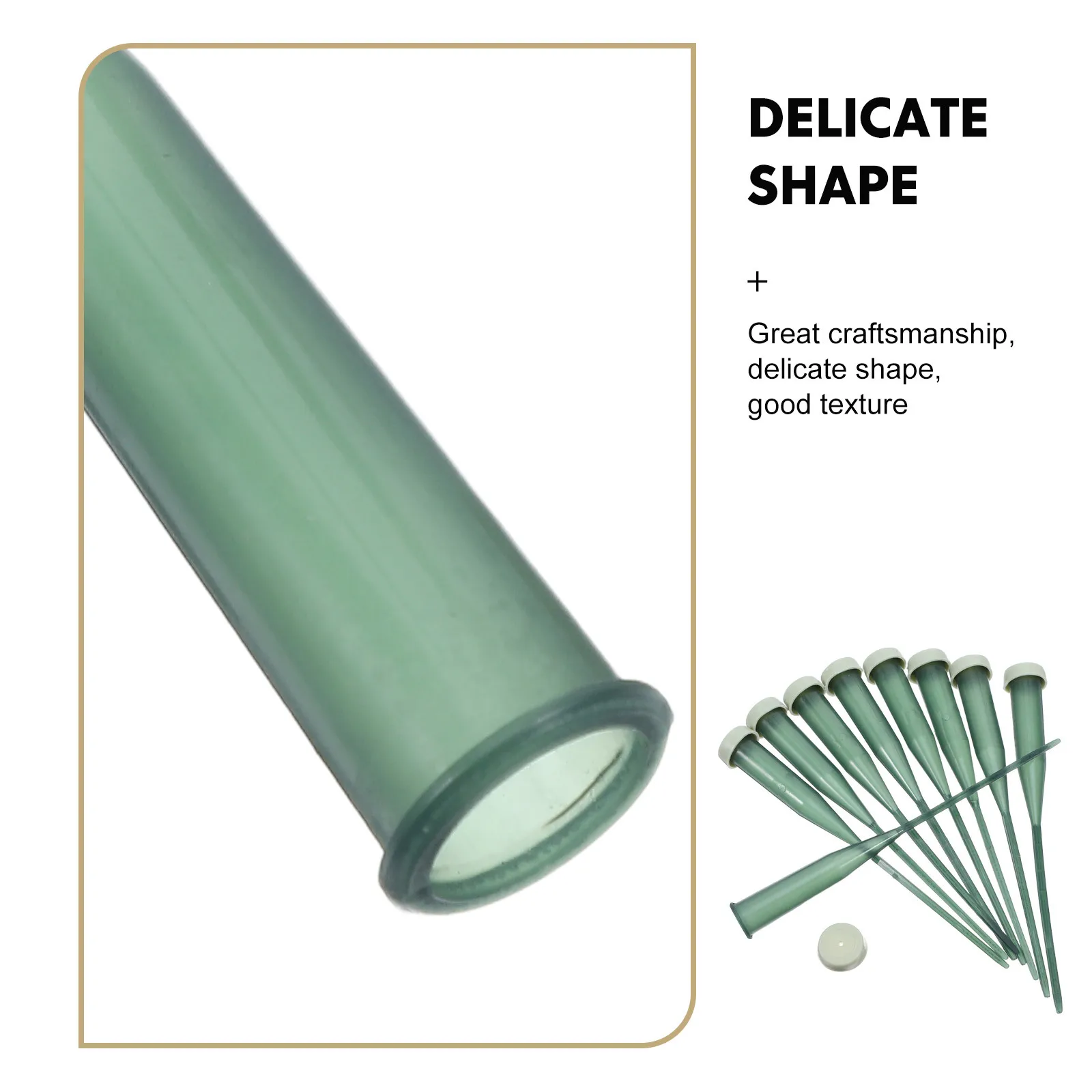 Трубочки для воды с свежими цветами - Фотография_5