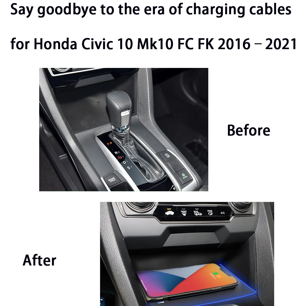 Для honda civic 10 mk10 fc fk 2016-2021 - Фотография_2
