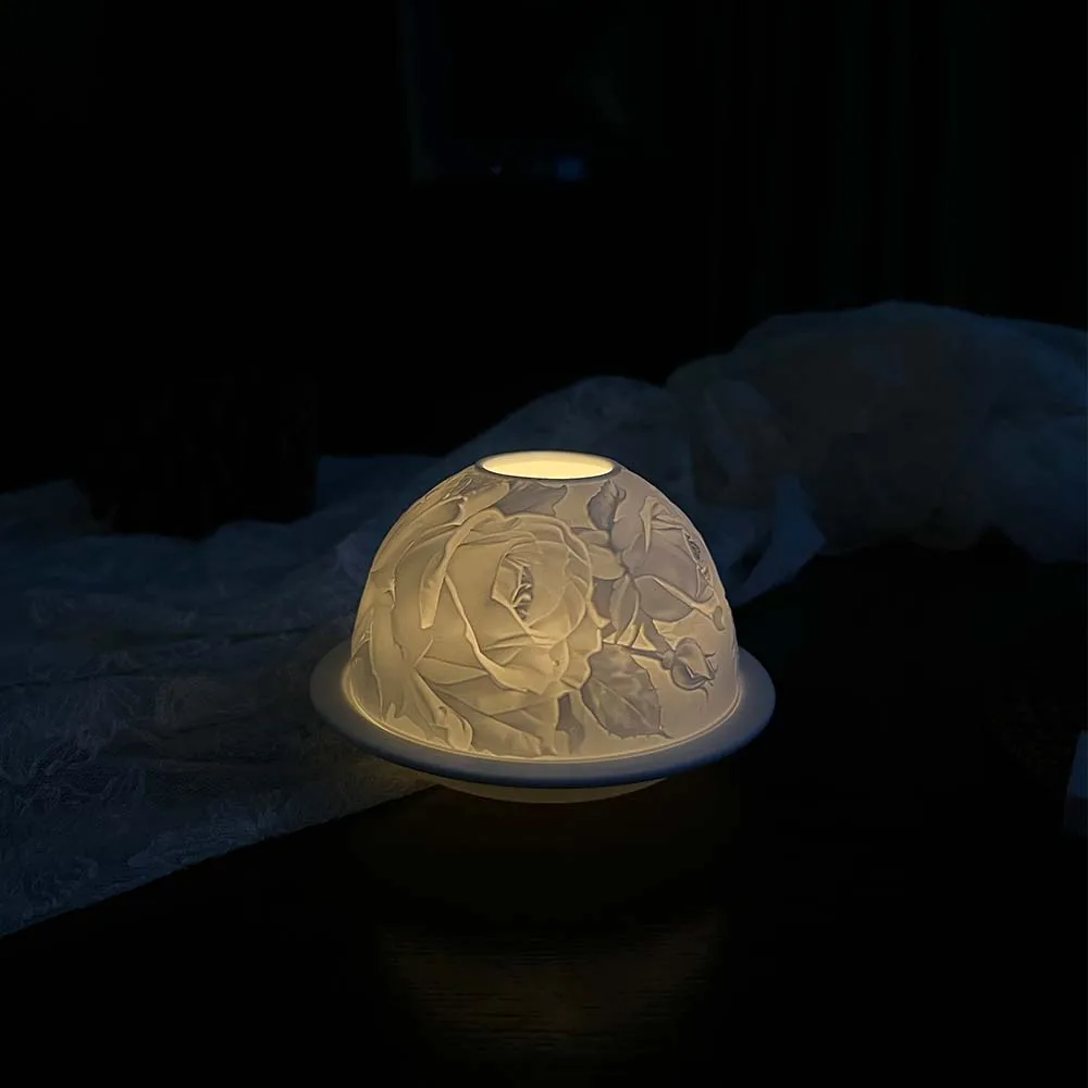 Lumina керамический deluxe винтажный розовый чайный светильник - Фотография_4
