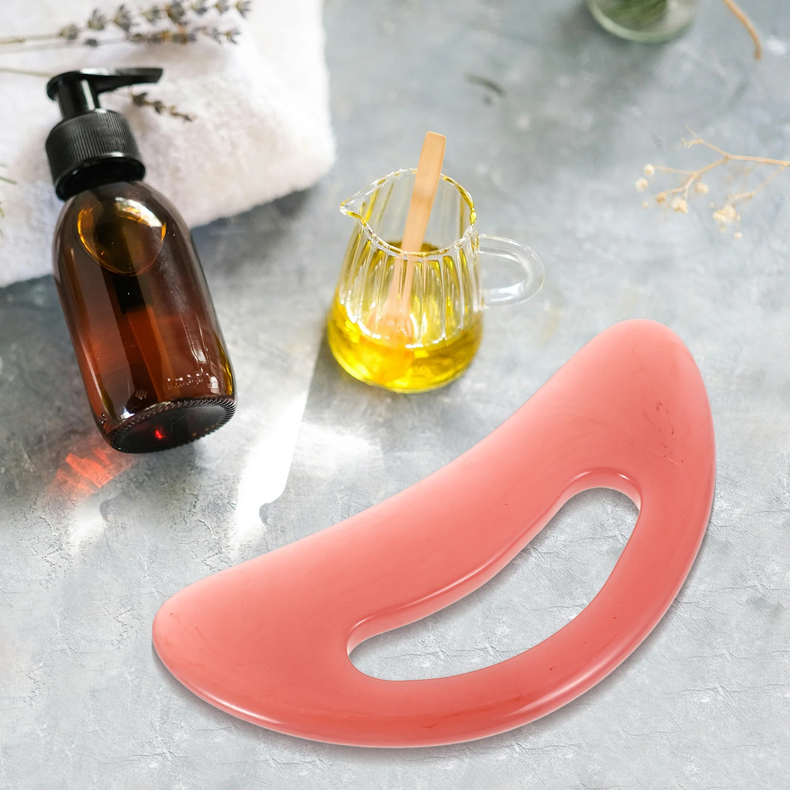 Безопасный нераздражающий массажный инструмент гуа ша из смолы для шеи