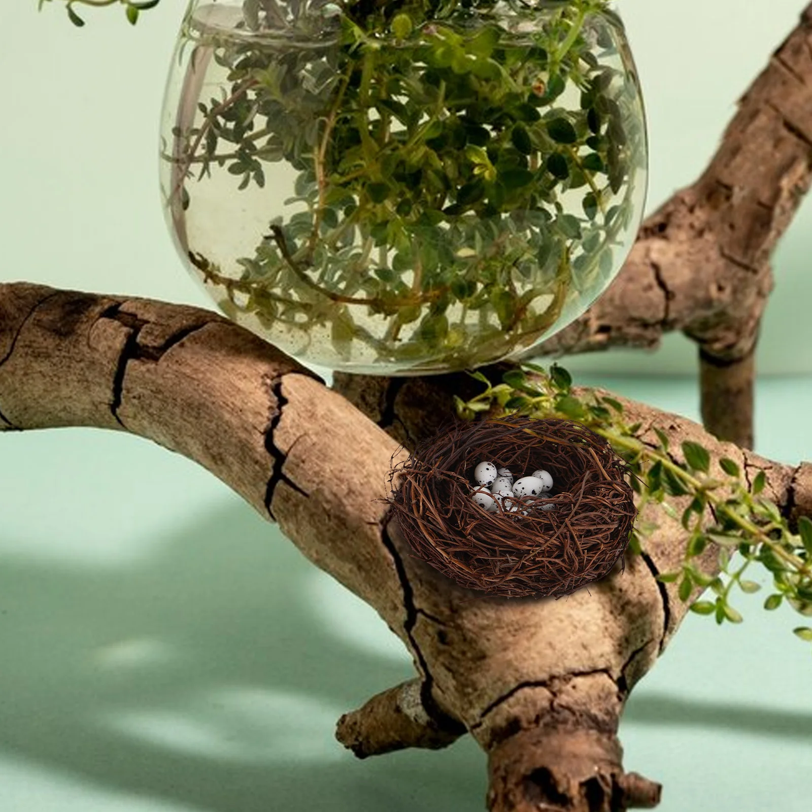 Мини-искусственное птичье гнездо - Фотография_5