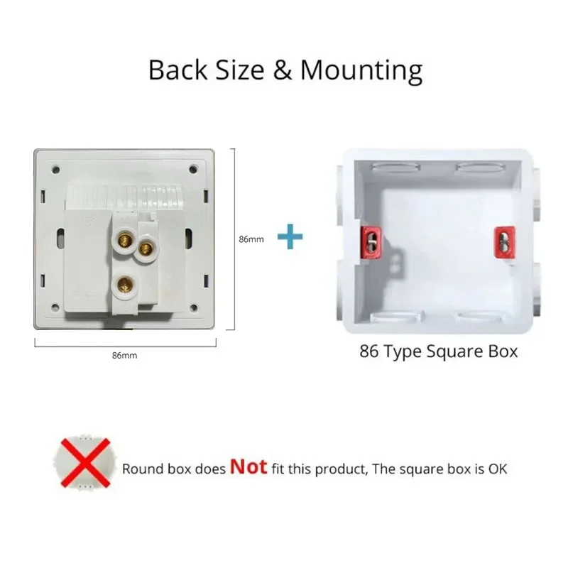 Настенный выключатель со стеклянной панелью - Фотография_5