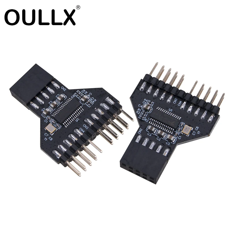 Usb2.0 9-контактный разветвитель 1–2 адаптер sub wiring usb2 - Фотография_6
