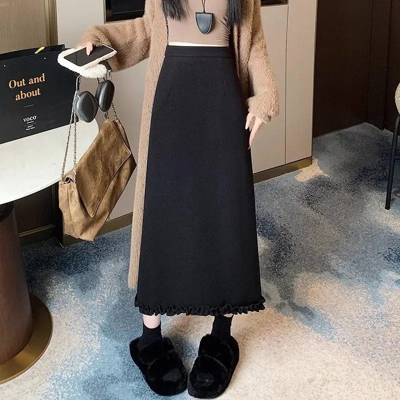 Серая шерстяная женская зимняя - Фотография_4