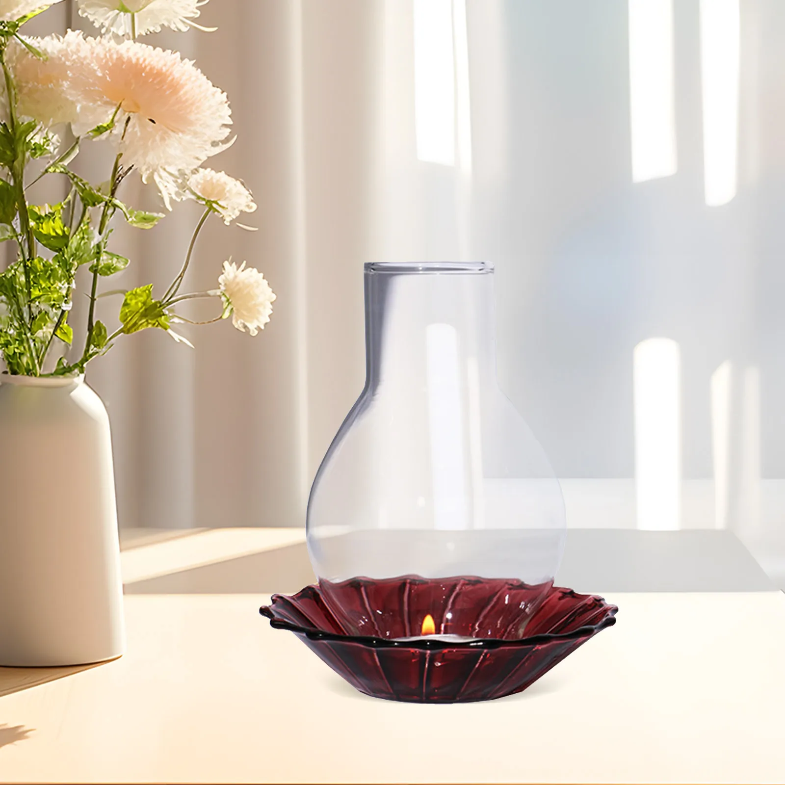 Стеклянный дымоход для свечей с открытыми концами - Фотография_5