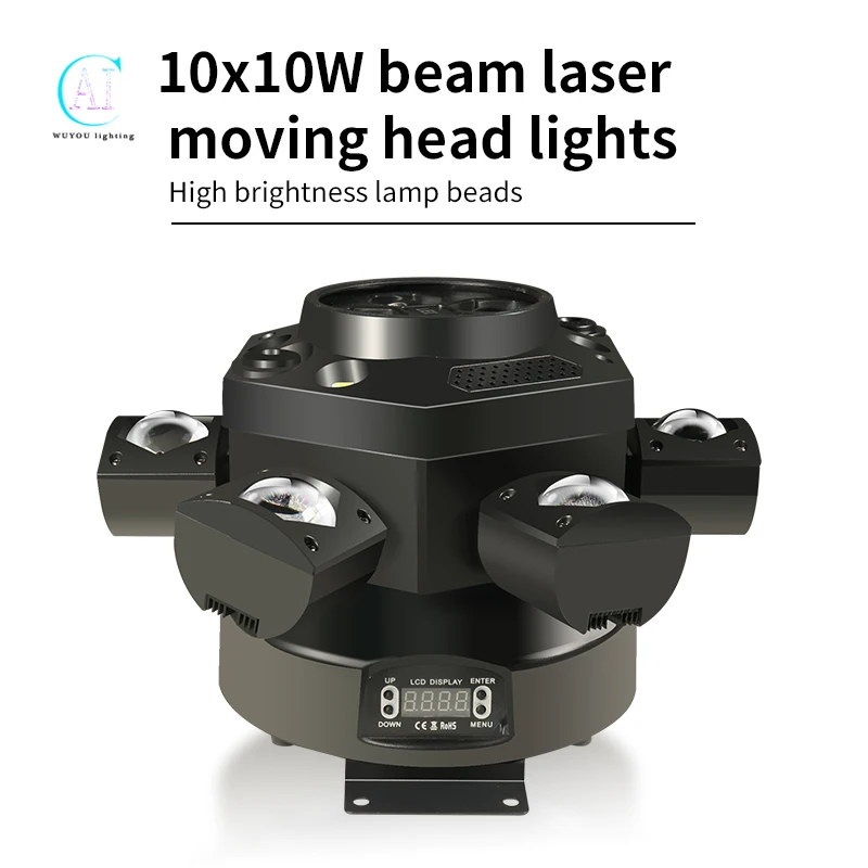 Dmx 10x10w 6-головочный светильник - Фотография_2