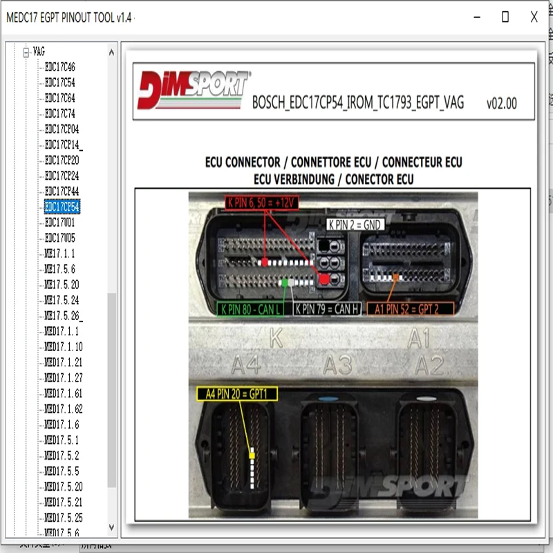 Схема распиновки ecu egpt v1 - Фотография_3
