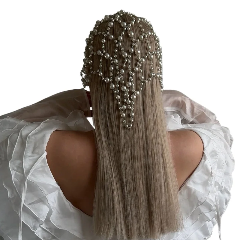 Hq роскошные жемчужные цепочки для волос - Фотография_6