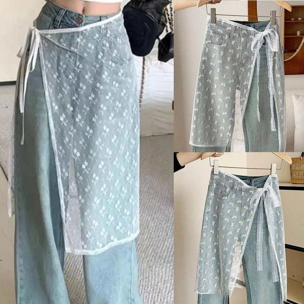 Y2k blogger кружевная многослойная - Фотография_5