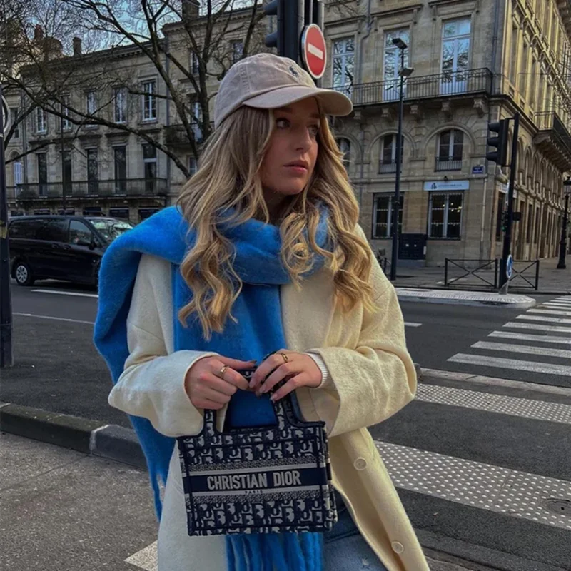 Зимний шарф, женский роскошный осенне-зимний кашемировый шарф - Фотография_5