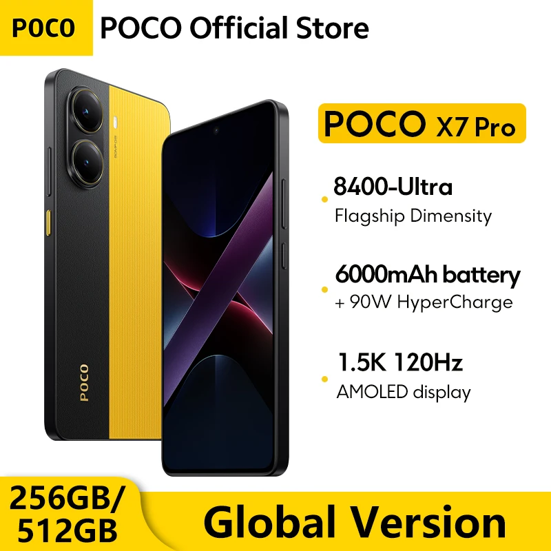 Глобальная версия мобильного телефона poco x7 pro 5g