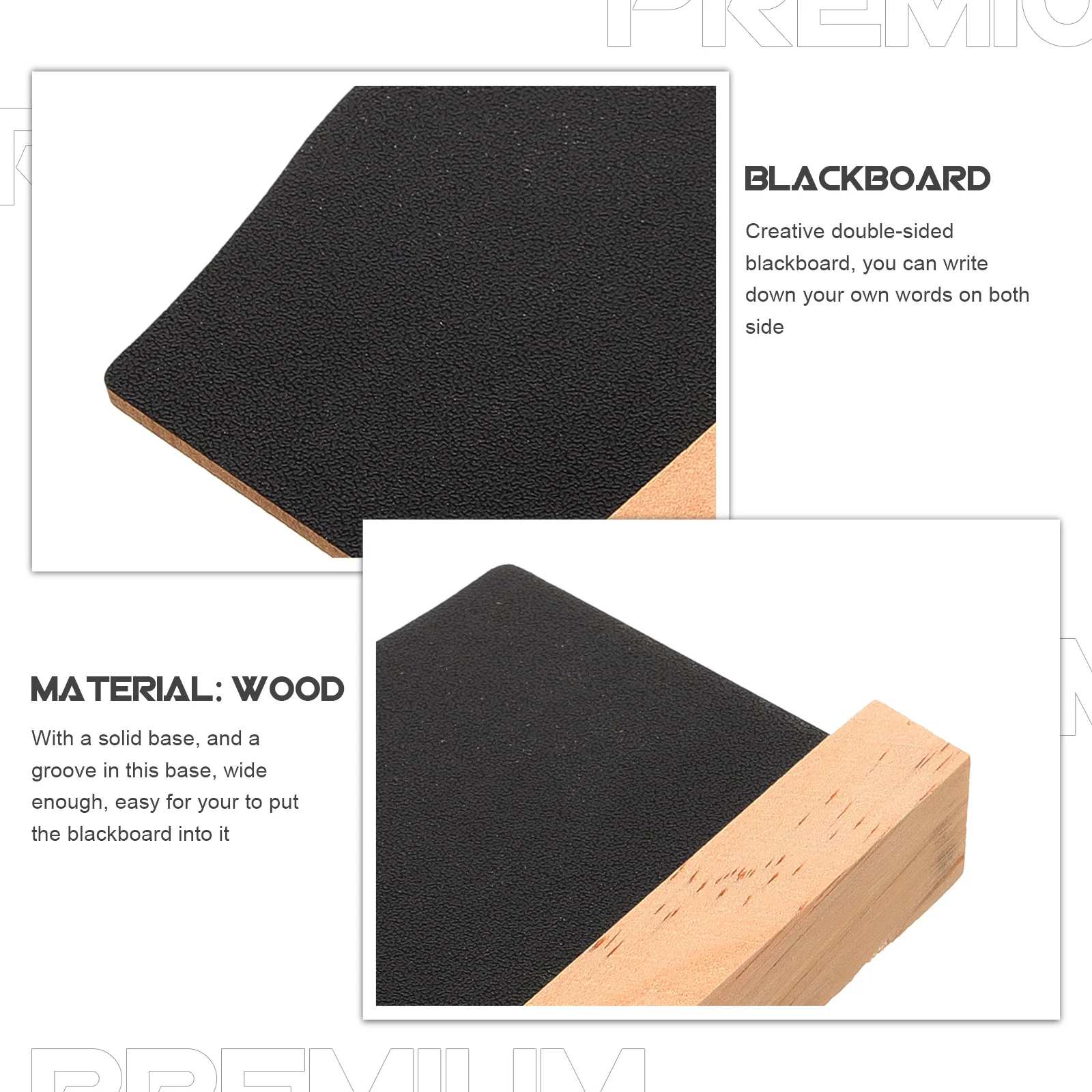 Мини-двусторонняя деревянная доска с твердым основанием - Фотография_3