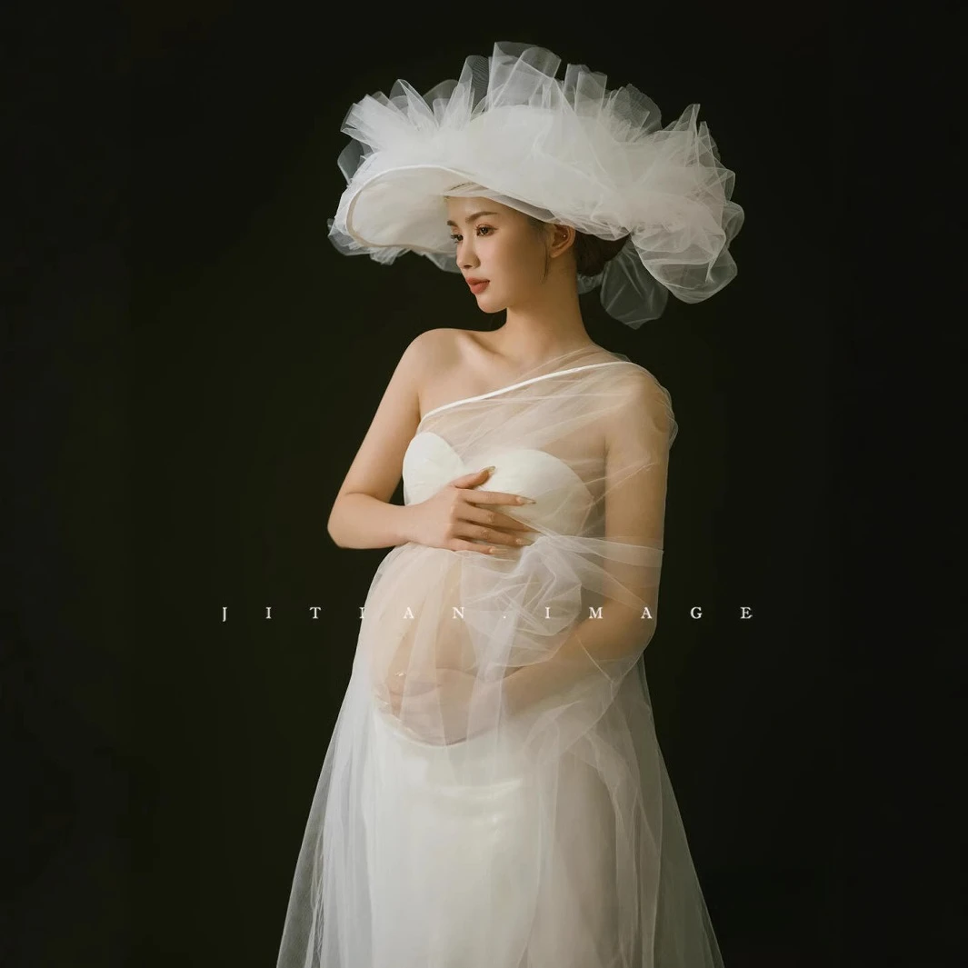Женский элегантный комплект одежды для фотосессии для беременных - Фотография_4