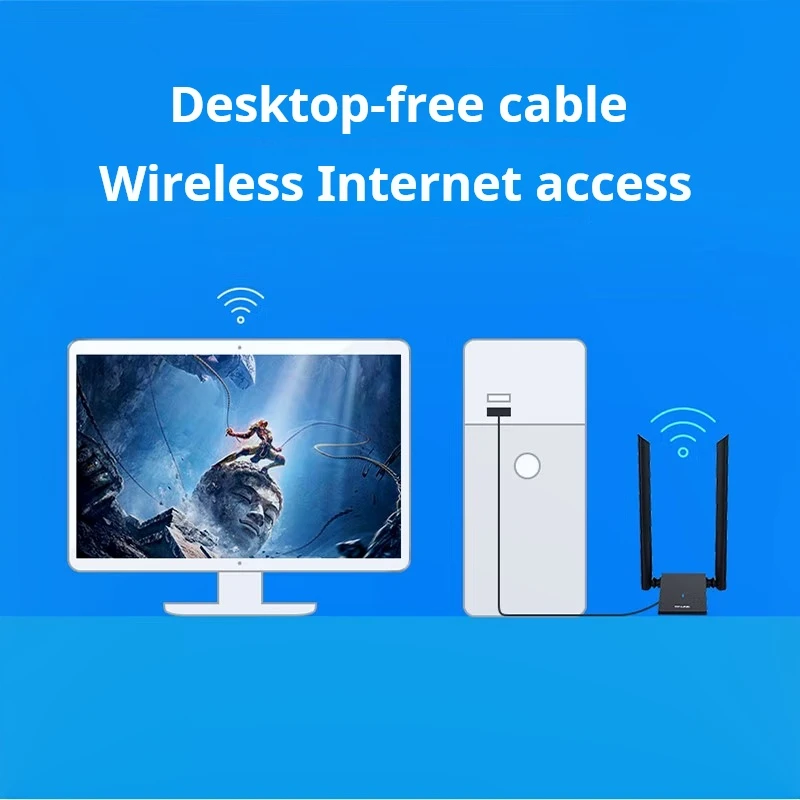 Беспроводная сетевая карта tp-link 300 м wifi 6 usb - Фотография_4