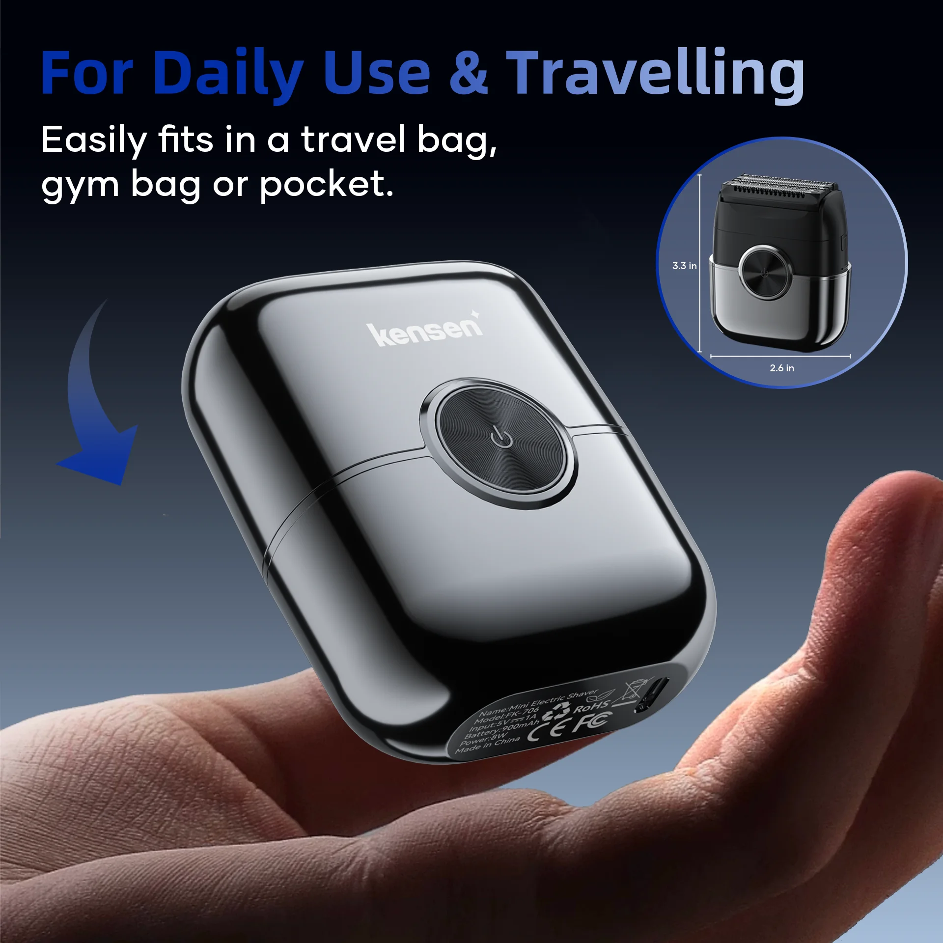 Kensen s26 электробритва для мужчин - Фотография_6