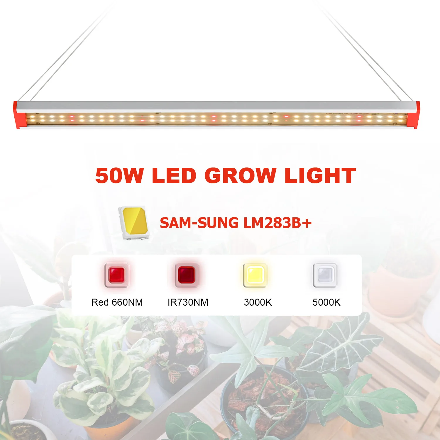 Светодиодная лампа для роста растений samsung lm283b +