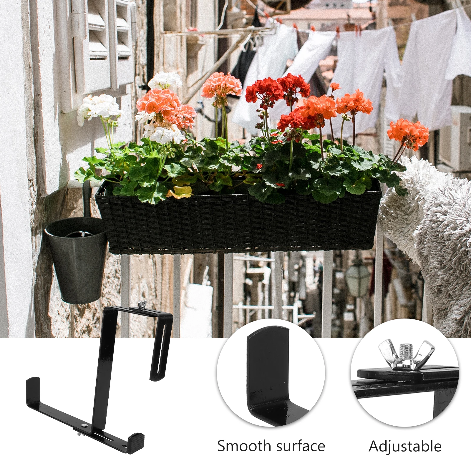 Вешалка для цветочного горшка на балконе - Фотография_5